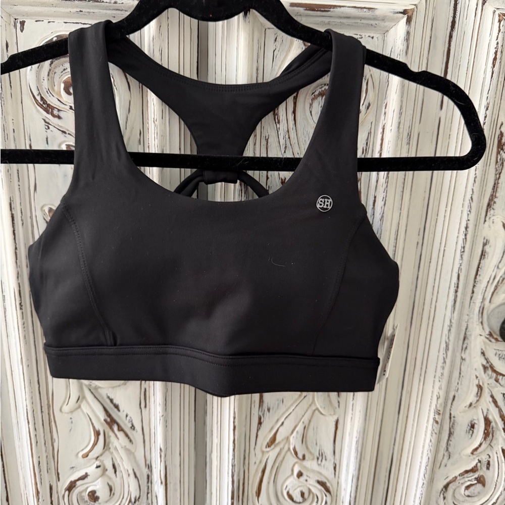 SH Active Black Racerback Sports Bra with Supportive Band